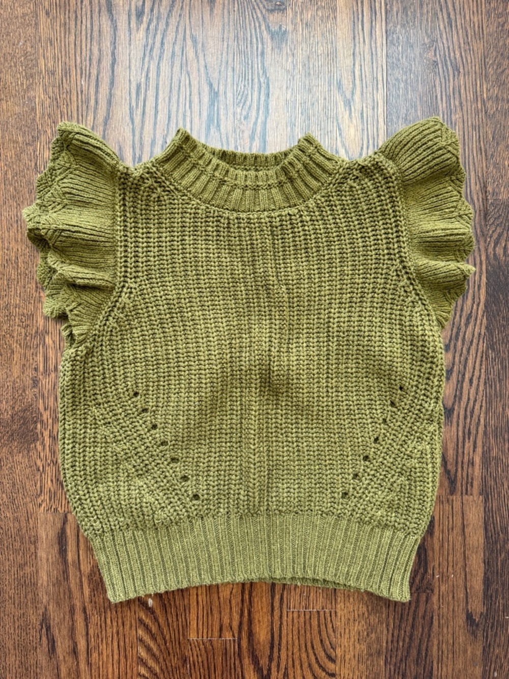 ☮️☮️ SWEATER VEST BUNDLE Ruffle-Sleeve Knit Sweater/Aztec pattern - Women - Picture 5 of 5